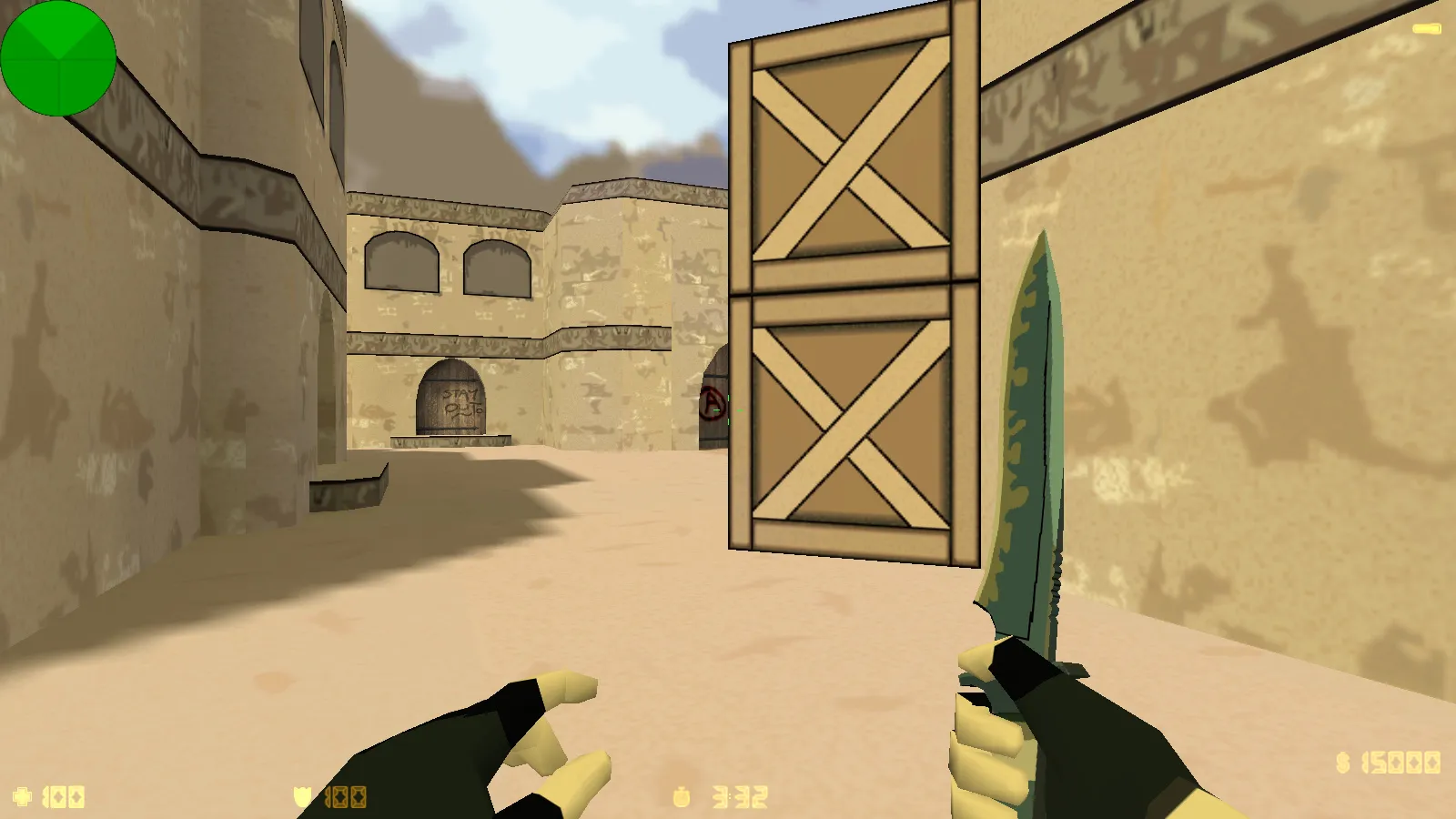 Скачать CS 1.6 Sharks VS Lizards: 8 новинок, 27 рисованных скинов, акулы против ящеров, Dust2 фон и оптимизированный конфиг - Скриншот