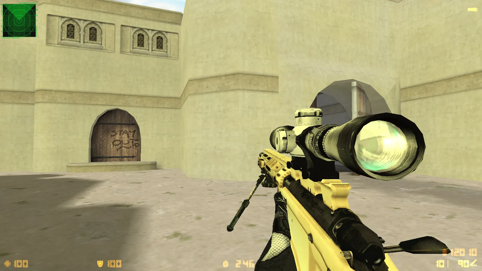CS 1.6 Shock: сборка с 29 HD-моделями оружия, малиновым меню, звуками и оптимизированным конфигом — скриншот 14