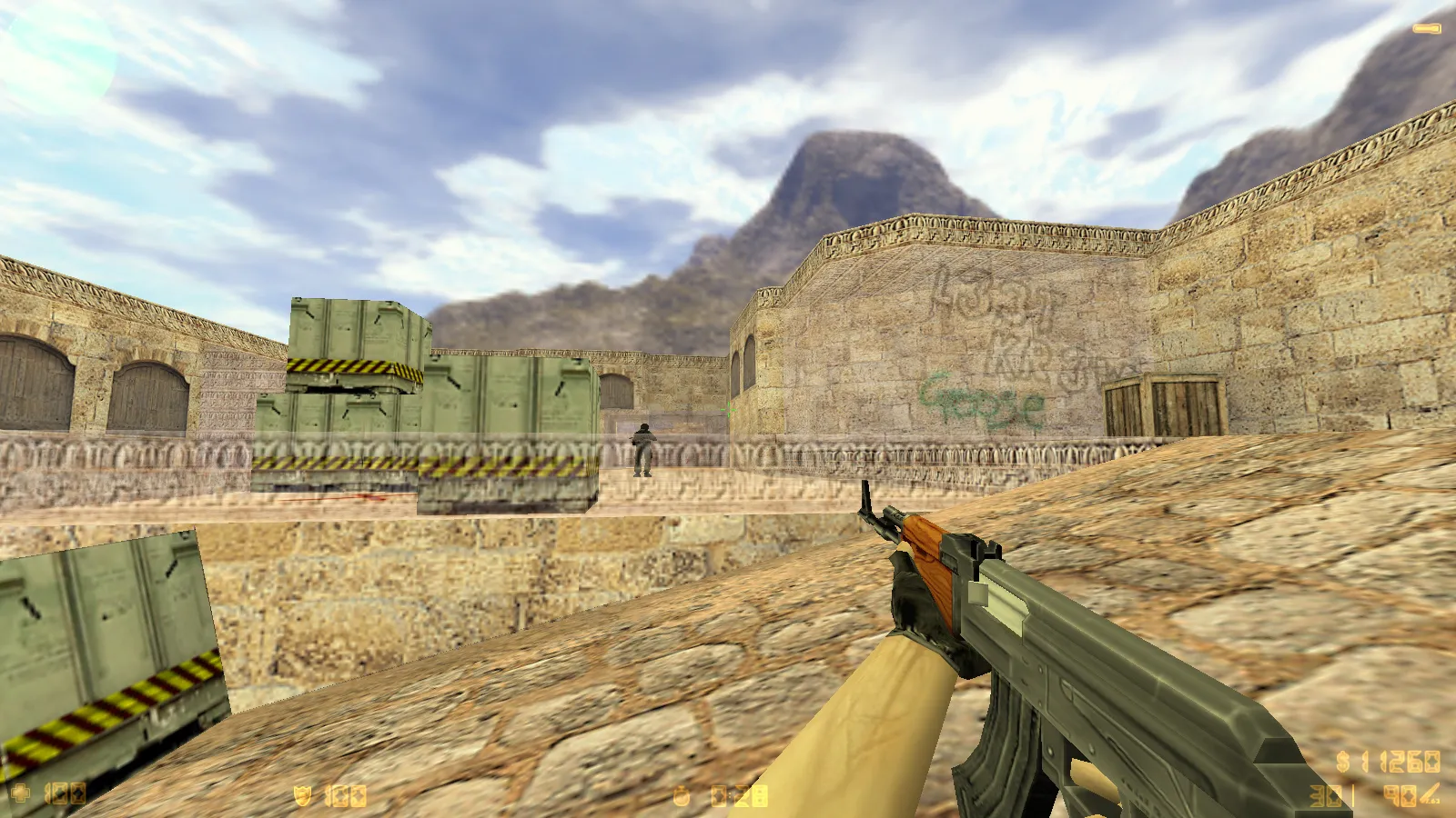CS 1.6 с прозрачными стенами для прострелов: тренировка aim, изучение простреливаемых зон на de_dust2, de_inferno, de_nuke, de_train — скриншот 8