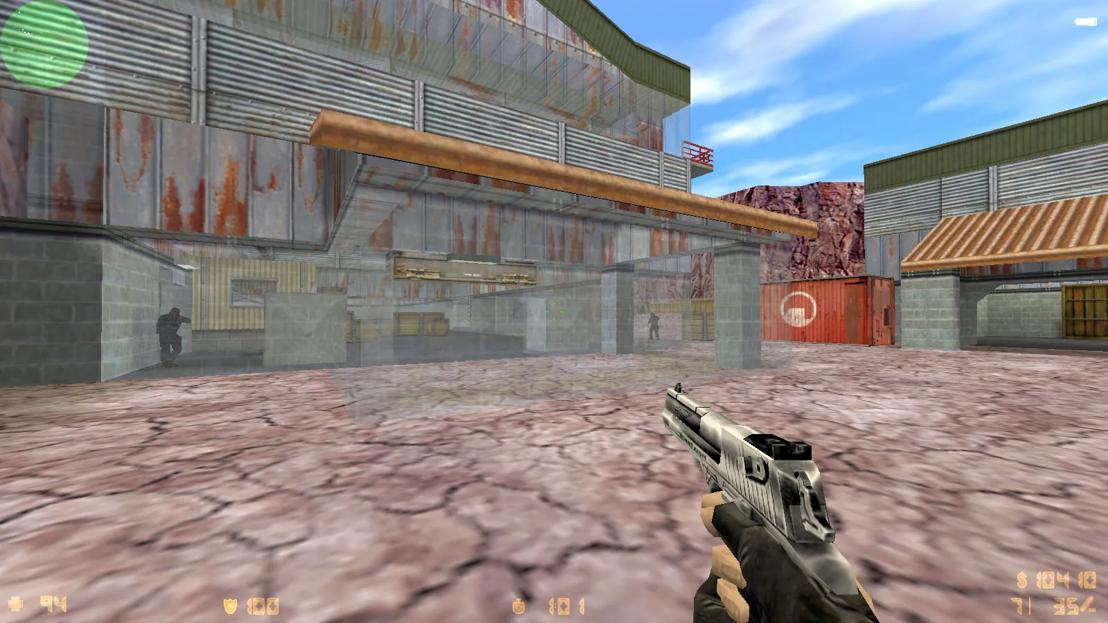 CS 1.6 с прозрачными стенами для прострелов: тренировка aim, изучение простреливаемых зон на de_dust2, de_inferno, de_nuke, de_train — скриншот 12