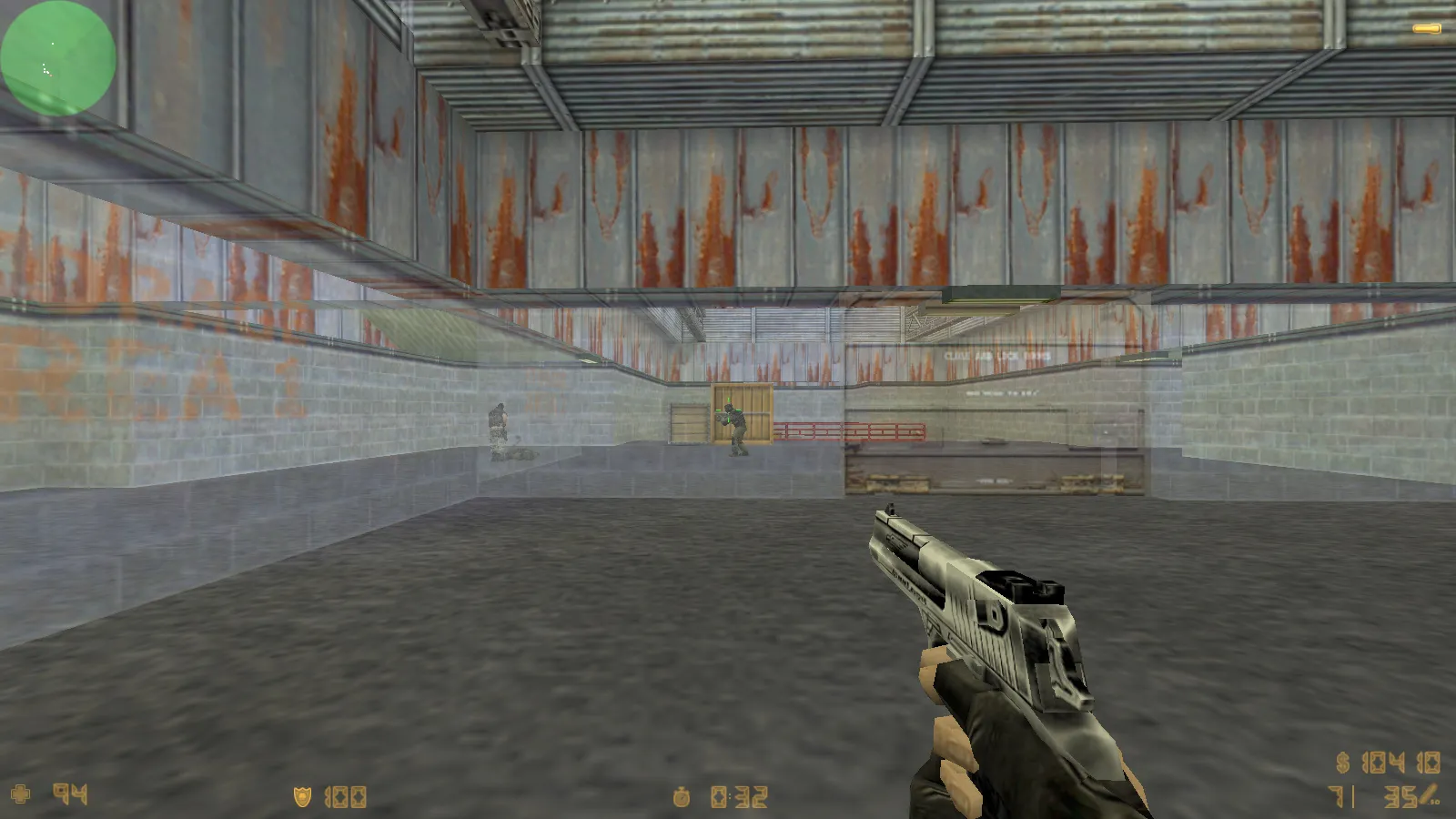 CS 1.6 с прозрачными стенами для прострелов: тренировка aim, изучение простреливаемых зон на de_dust2, de_inferno, de_nuke, de_train — скриншот 14
