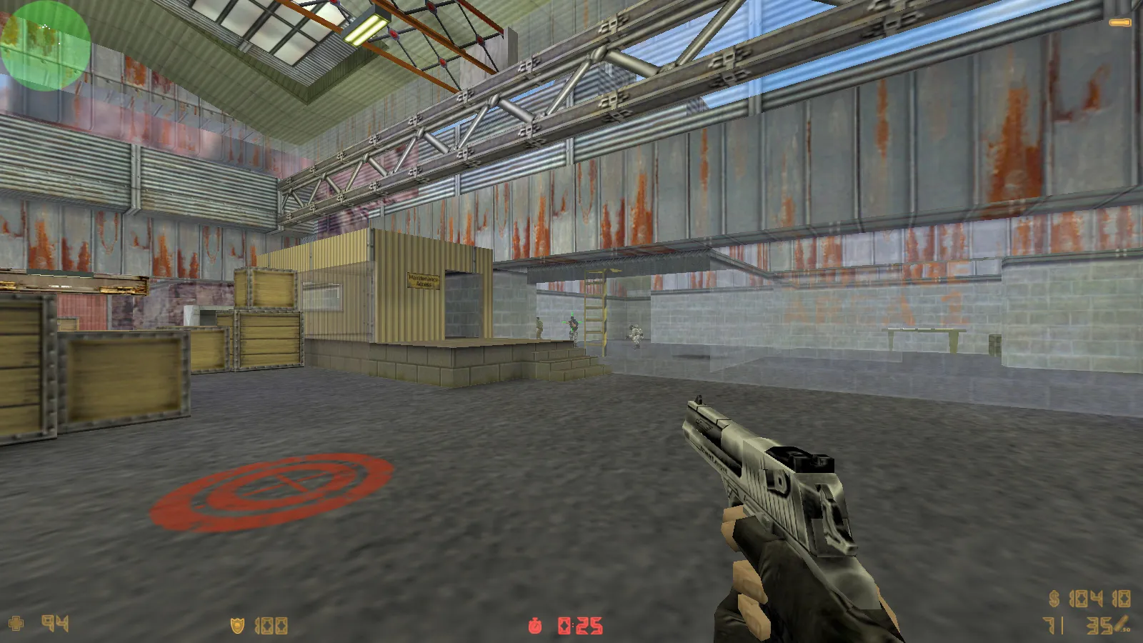 CS 1.6 с прозрачными стенами для прострелов: тренировка aim, изучение простреливаемых зон на de_dust2, de_inferno, de_nuke, de_train — скриншот 15