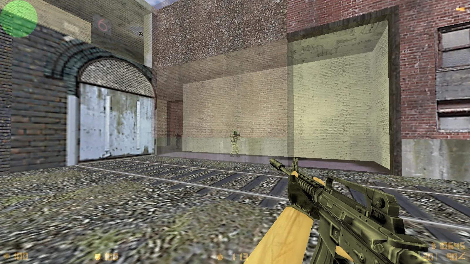 CS 1.6 с прозрачными стенами для прострелов: тренировка aim, изучение простреливаемых зон на de_dust2, de_inferno, de_nuke, de_train — скриншот 19