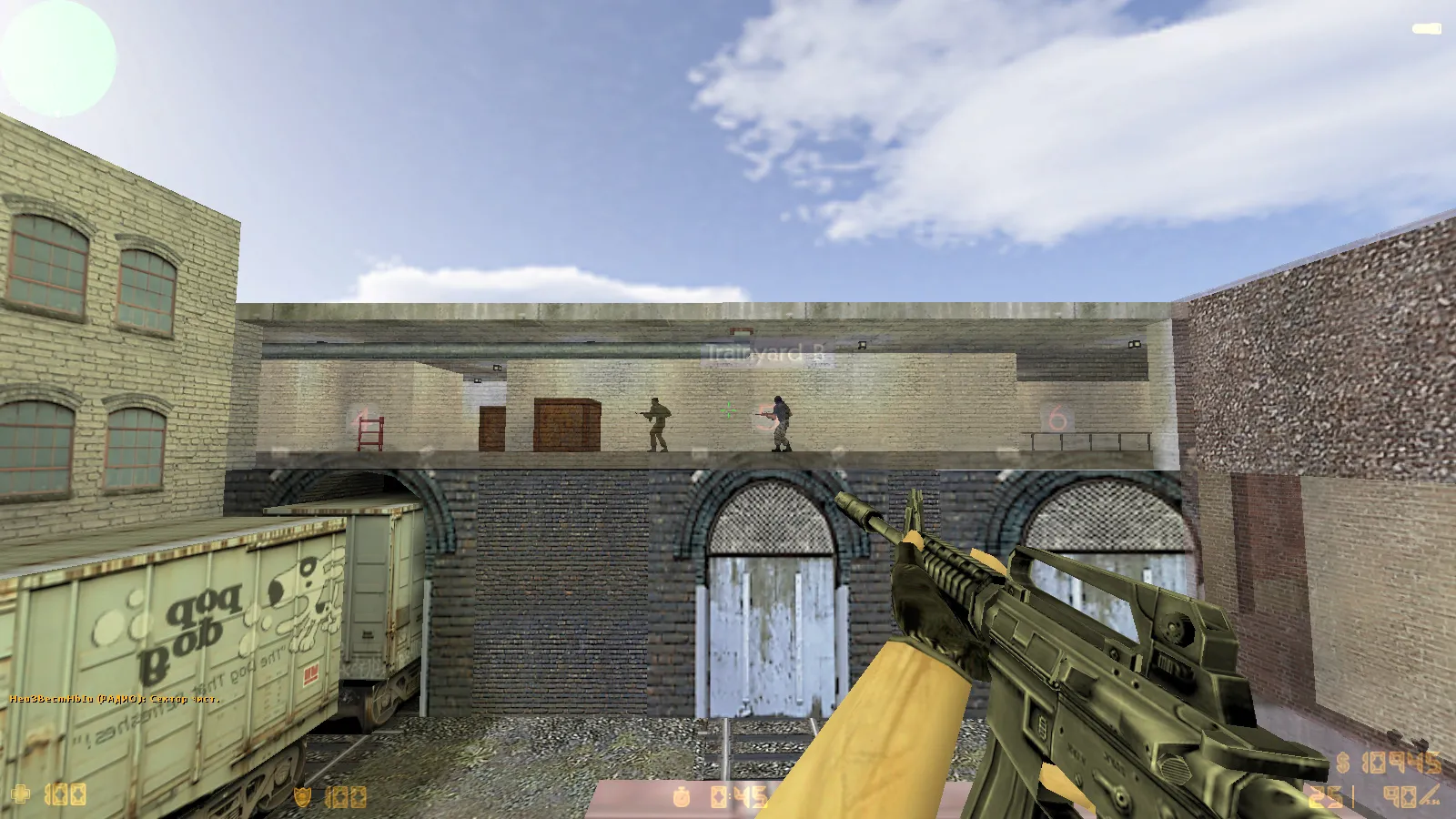 CS 1.6 с прозрачными стенами для прострелов: тренировка aim, изучение простреливаемых зон на de_dust2, de_inferno, de_nuke, de_train — скриншот 21