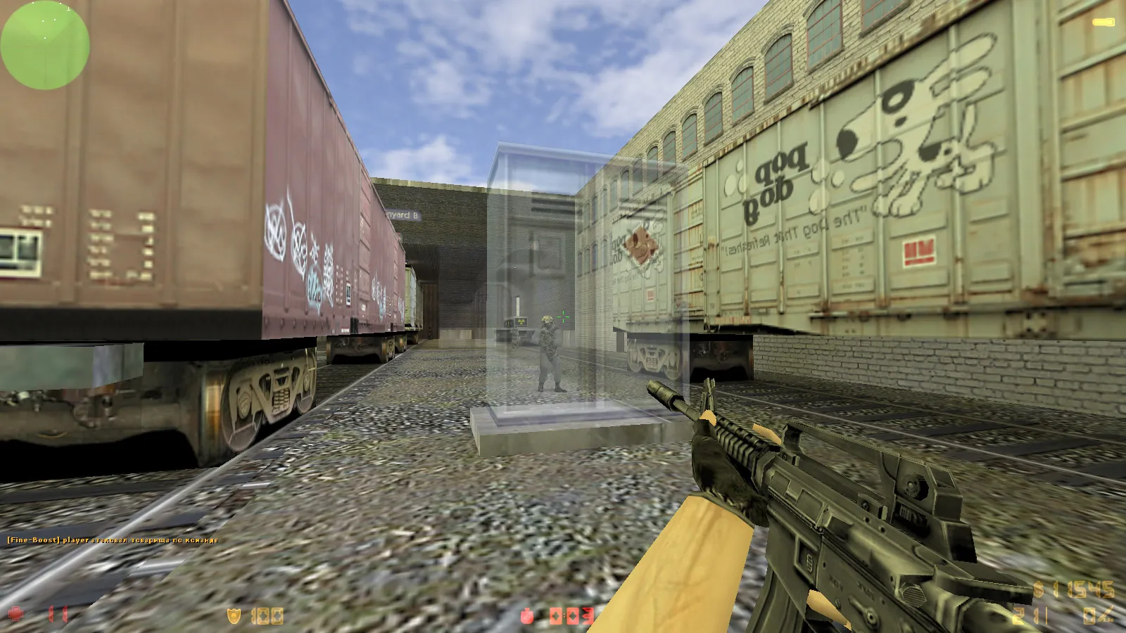 CS 1.6 с прозрачными стенами для прострелов: тренировка aim, изучение простреливаемых зон на de_dust2, de_inferno, de_nuke, de_train — скриншот 22