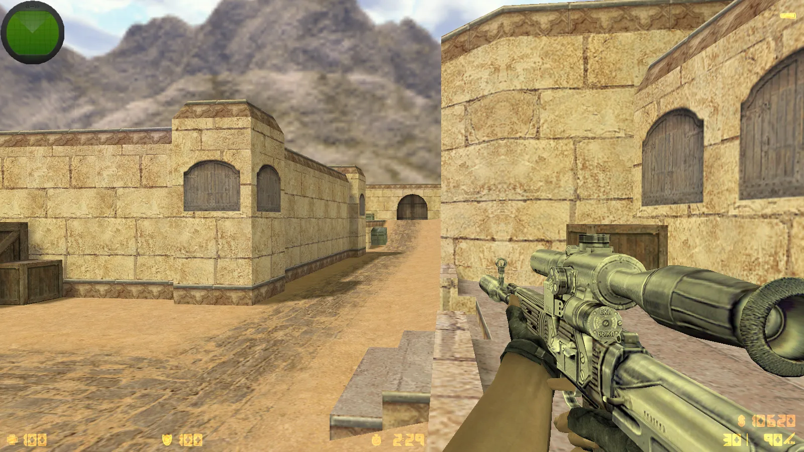 CS 1.6 Сталкер Тень Чернобыля: мод сборка с портированными моделями, черным меню, звуками и оптимизированным конфигом — скриншот 15