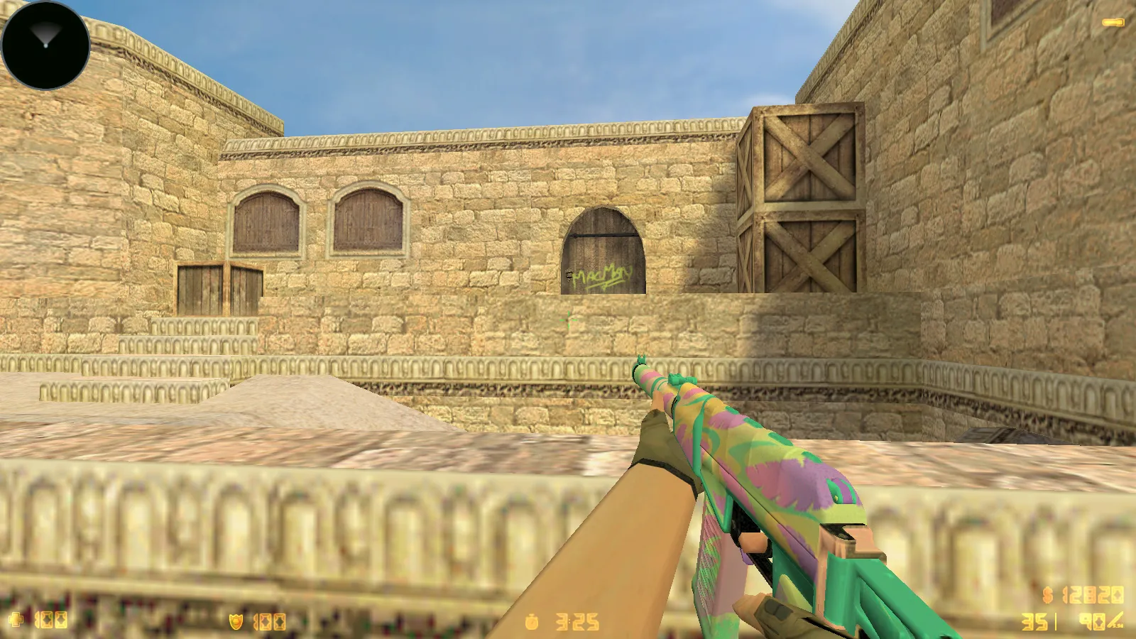 CS 1.6 Standoff 2: сборка с скинами SO2, анимацией осмотра F и красно-синими моделями игроков — скриншот 8