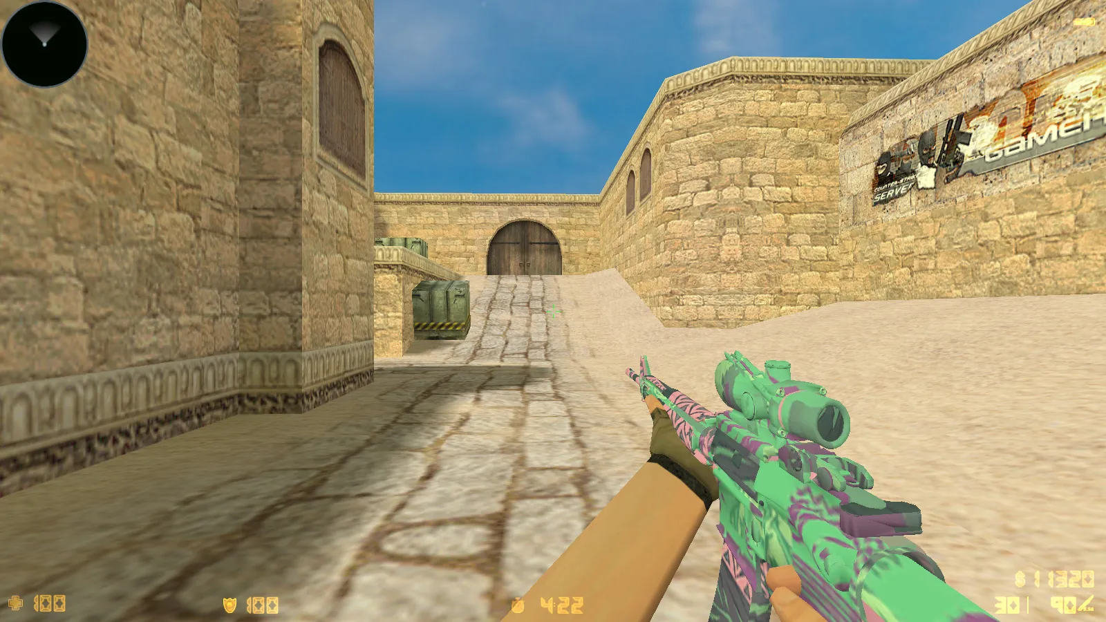 CS 1.6 Standoff 2: сборка с скинами SO2, анимацией осмотра F и красно-синими моделями игроков — скриншот 13