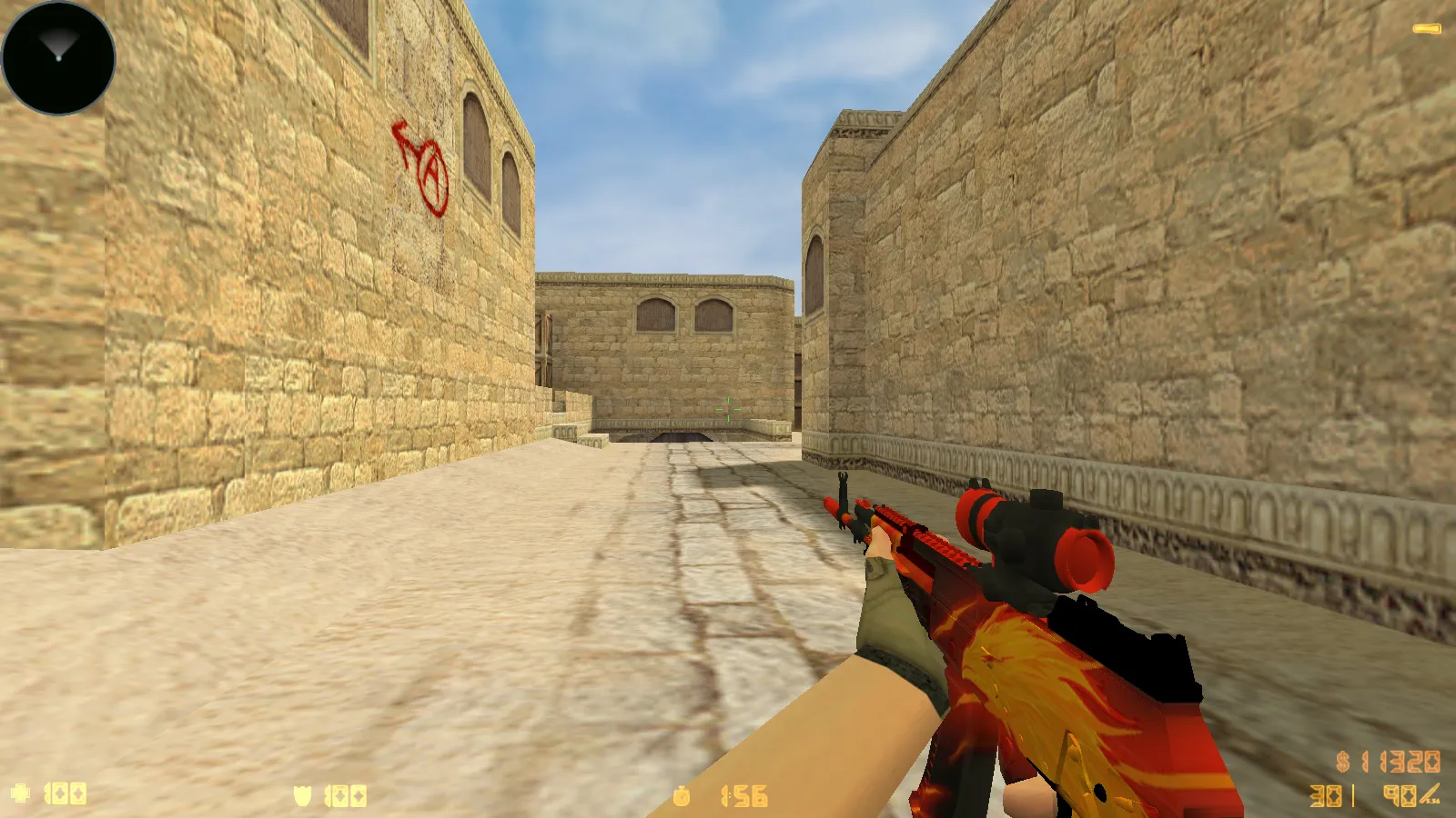 CS 1.6 Standoff 2: сборка с скинами SO2, анимацией осмотра F и красно-синими моделями игроков — скриншот 15