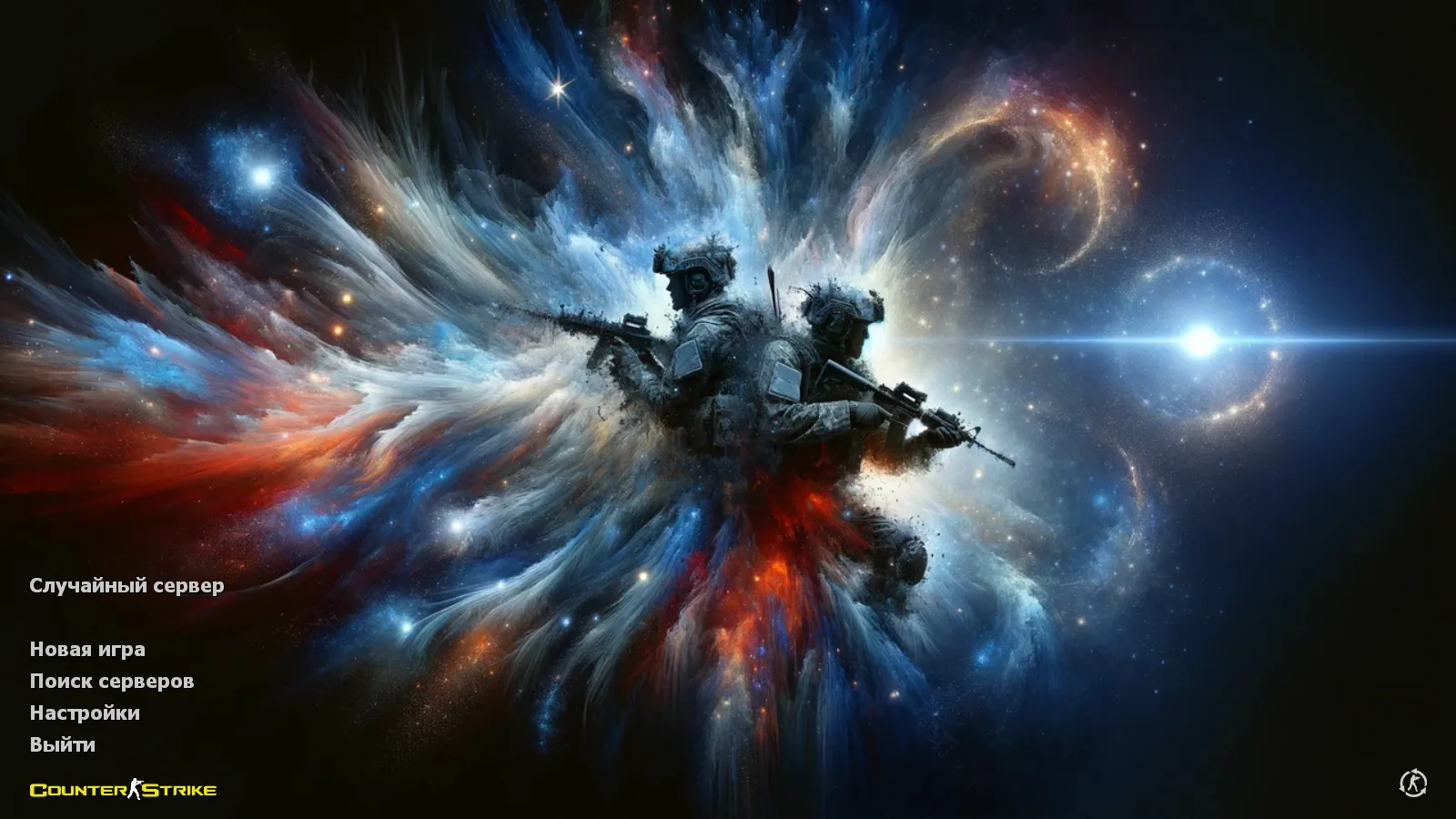 Скачать CS 1.6 SuperNova: черные скины, темное меню, оптимизированный конфиг и стабильный запуск - Скриншот