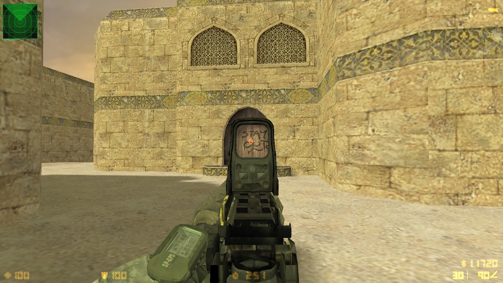 Скачать CS 1.6 Warface сборка: 10 новинок, реалистичное оружие, темное меню, оптимизированный конфиг, звуки и текстуры - Скриншот
