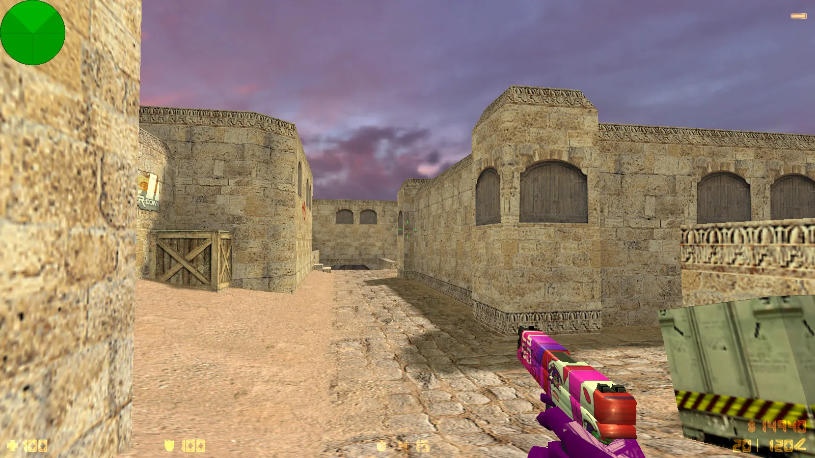 CS 1.6 от Xtample: блогерская сборка с 7 улучшениями, фиолетовые перчатки, темная тема меню и оптимизированный конфиг — скриншот 9