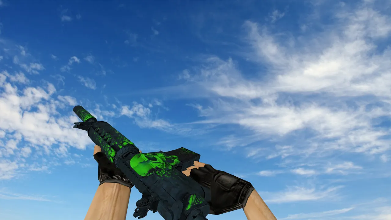 Скачать Модель v_m4a4 Deskull + p_m4a4 + w_m4a4 для CS 1.6: звуки, анимация осмотра, текстуры и настройка - Скриншот