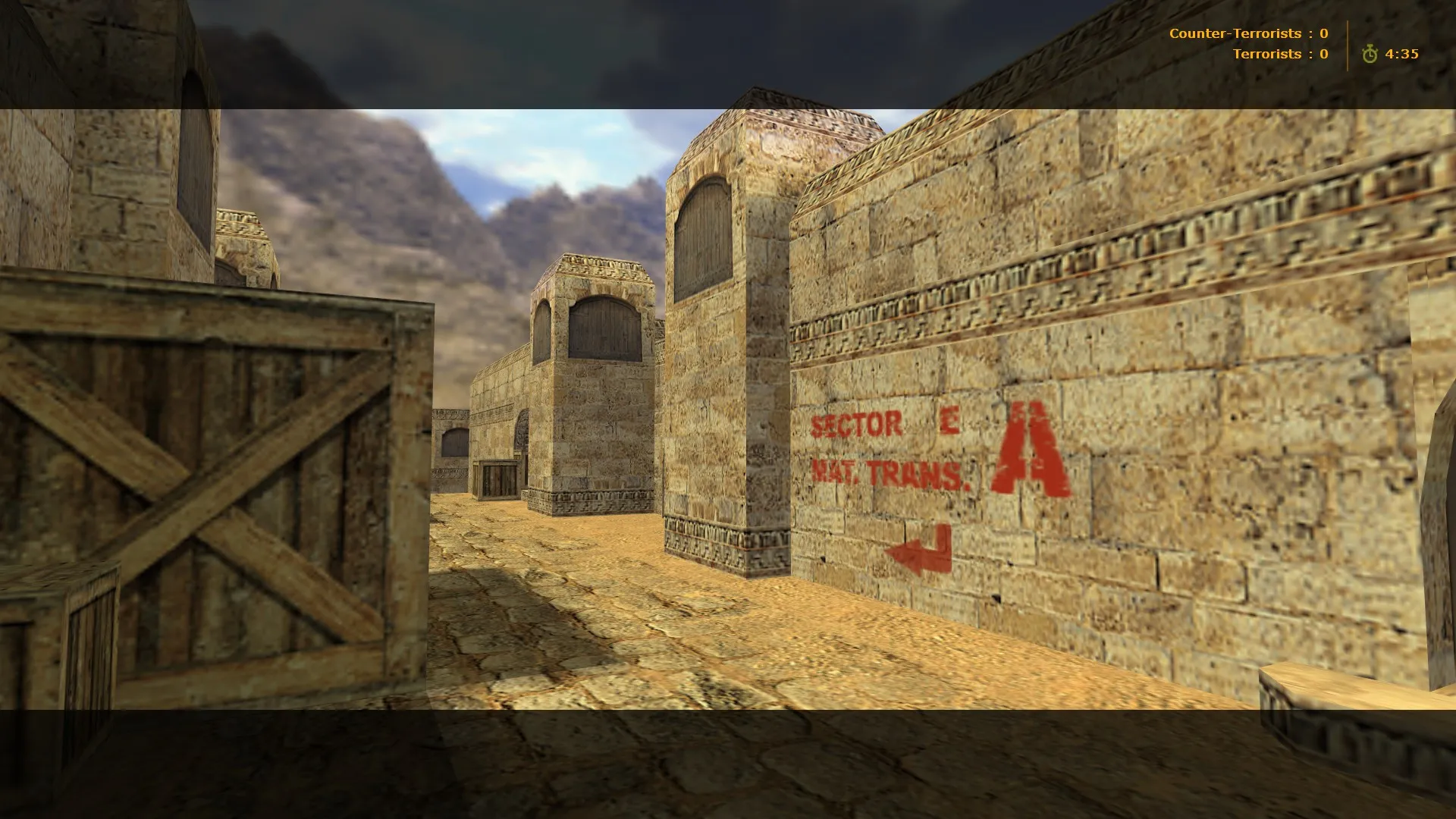 Скачать Карта «!dan!dust» для CS 1.6: тактика за Т и КТ, точки, оптимизация, .nav и конфиг - Скриншот