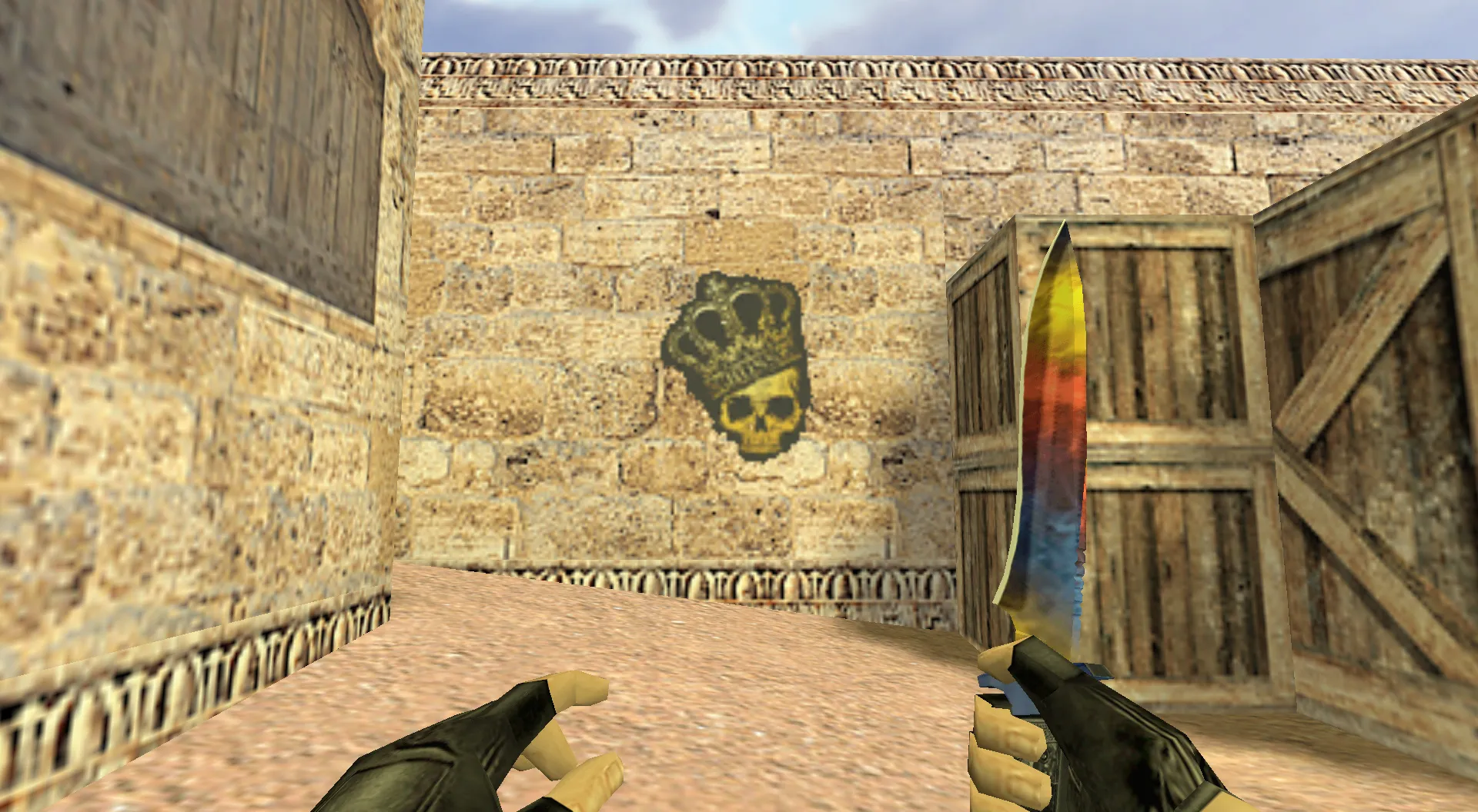 Скачать Граффити «Корона» для CS 1.6 – Уникальный стиль из CS:GO - Скриншот
