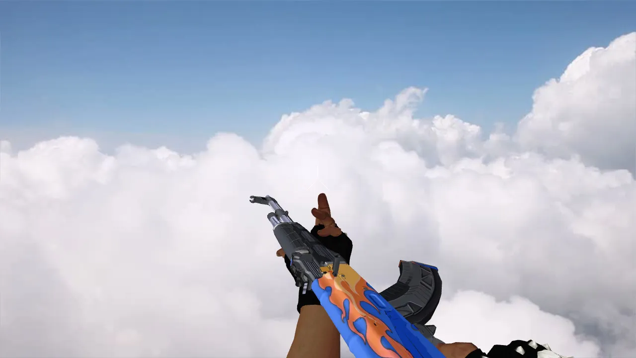 Скачать Модель v_ / p_ / w_ AK-47 «Stainless» для CS 1.6: звуки, анимация осмотра, текстуры и настройка - Скриншот