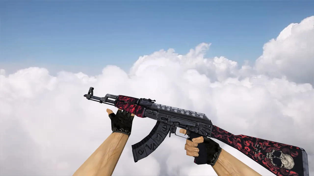 Скачать Модель AK-47 Shallow Grave v_ p_ w_ для CS 1.6: звуки, анимация осмотра, качественные текстуры - Скриншот