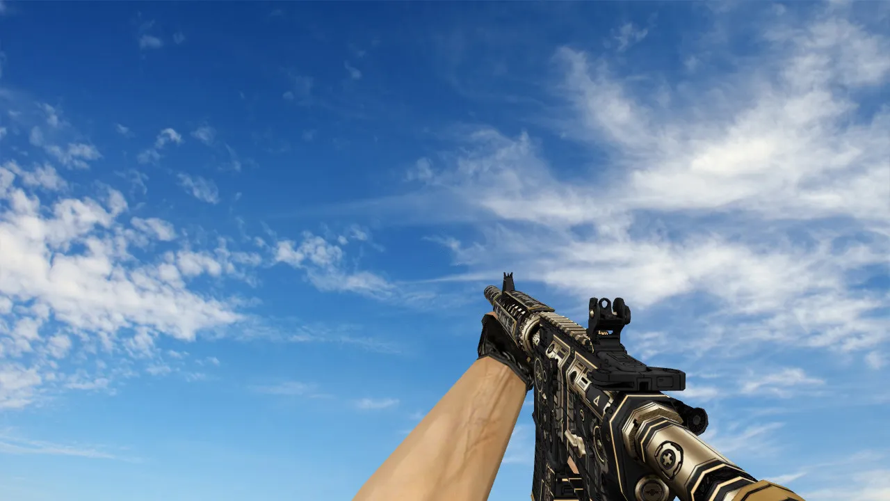 Скачать Модель M4A4 Anti v2 для CS 1.6: v_m4a1, p_m4a1, w_m4a1, звуки, анимация осмотра - Скриншот