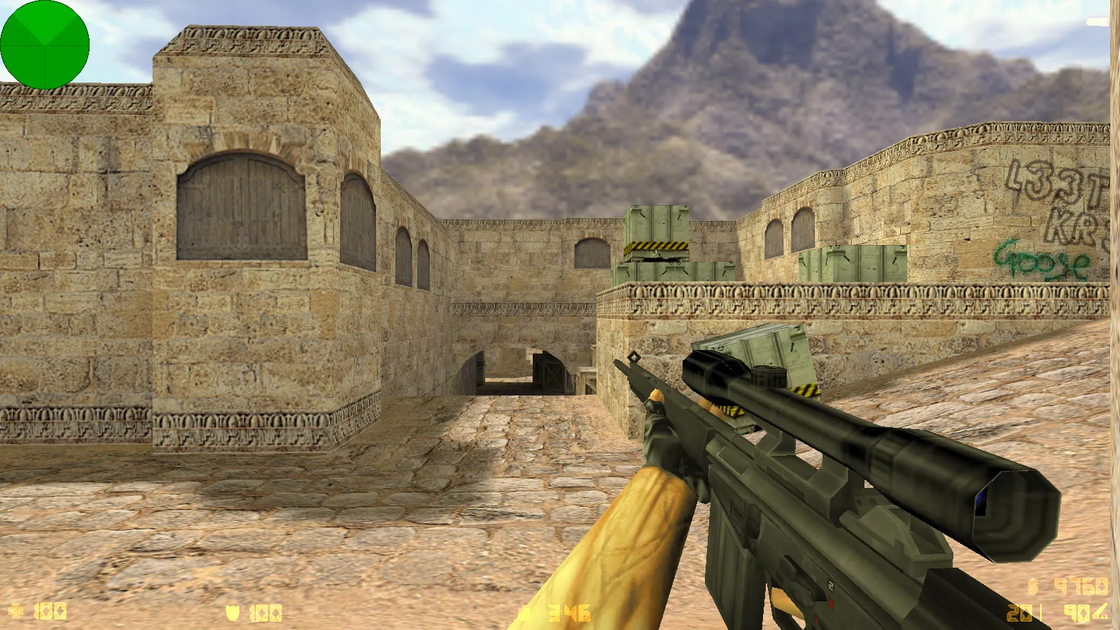 CS 1.0 сборка для CS 1.6: 5 апдейтов, оружейные модели v_/p_/w_, звуки, текстуры карт и фон меню — скриншот 12