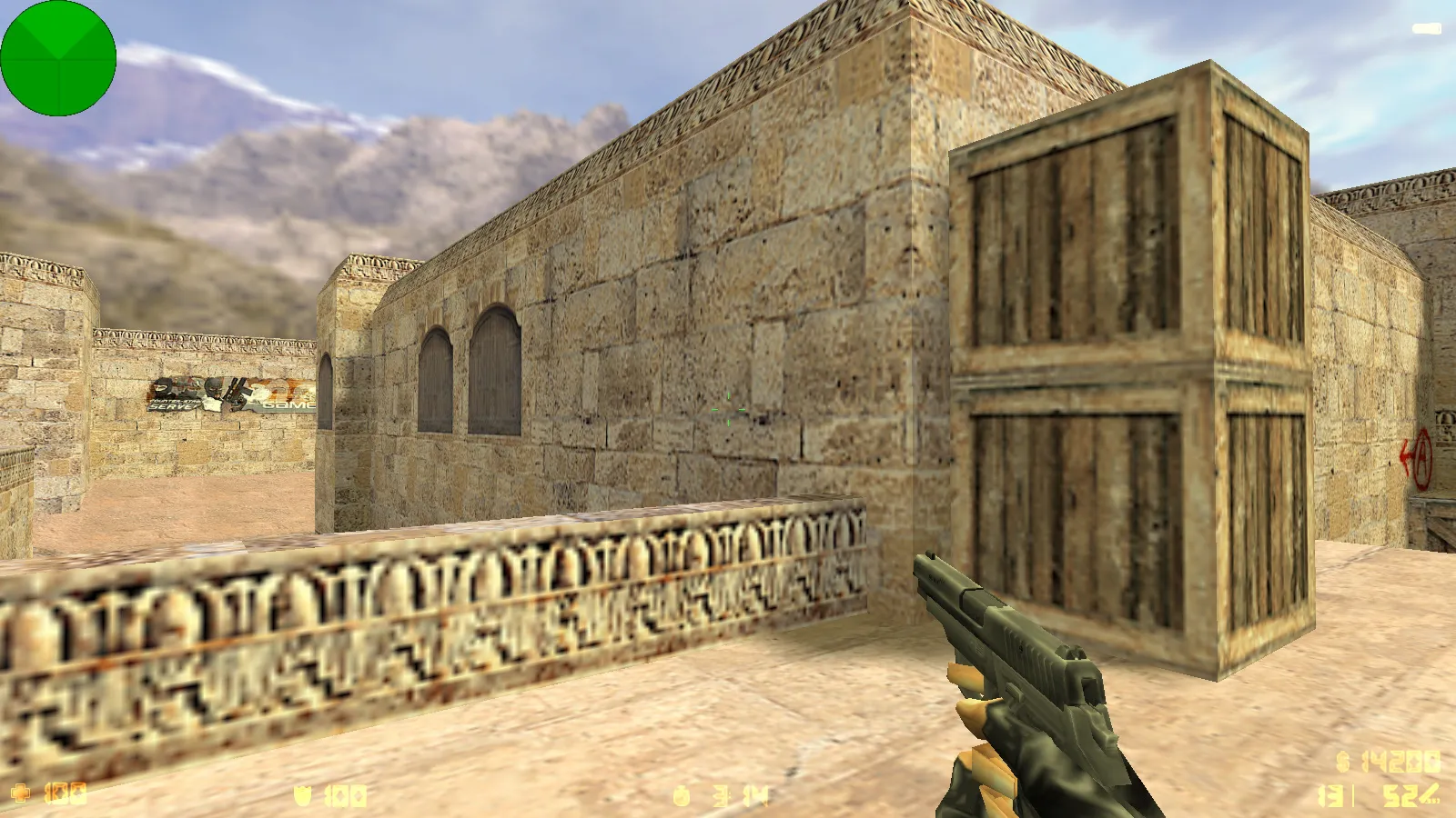CS 1.0 сборка для CS 1.6: 5 апдейтов, оружейные модели v_/p_/w_, звуки, текстуры карт и фон меню — скриншот 22