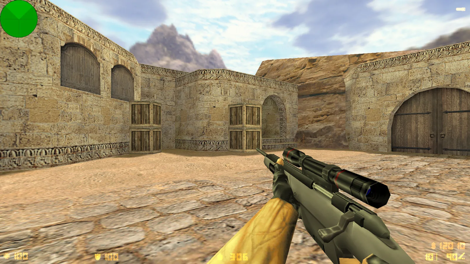 CS 1.0 сборка для CS 1.6: 5 апдейтов, оружейные модели v_/p_/w_, звуки, текстуры карт и фон меню — скриншот 23