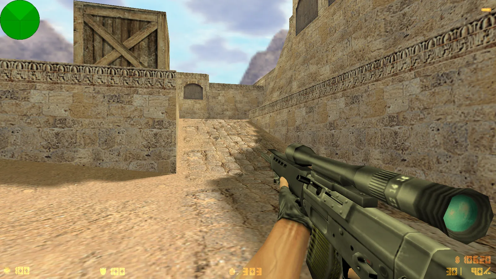 CS 1.0 сборка для CS 1.6: 5 апдейтов, оружейные модели v_/p_/w_, звуки, текстуры карт и фон меню — скриншот 24