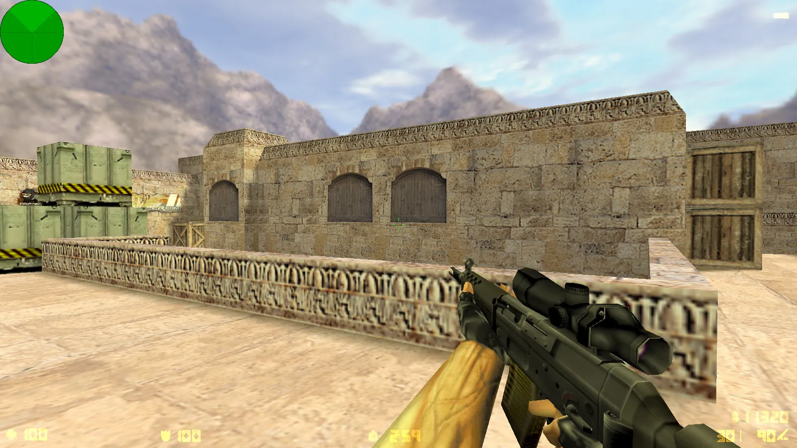 CS 1.0 сборка для CS 1.6: 5 апдейтов, оружейные модели v_/p_/w_, звуки, текстуры карт и фон меню — скриншот 25