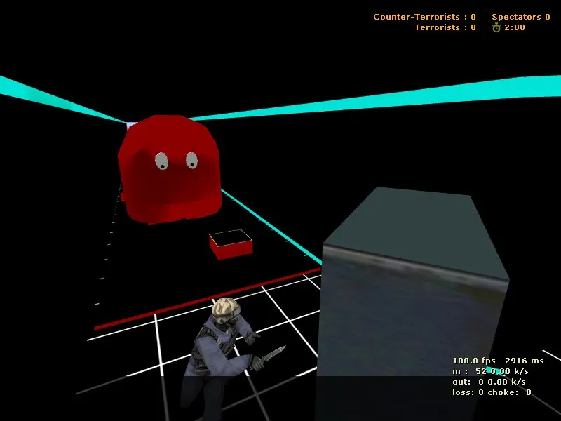 Скачать deathrun_taringacs_fourgames для CS 1.6: карта deathrun, точки, боты (.nav), оптимизация wpoly/epoly - Скриншот