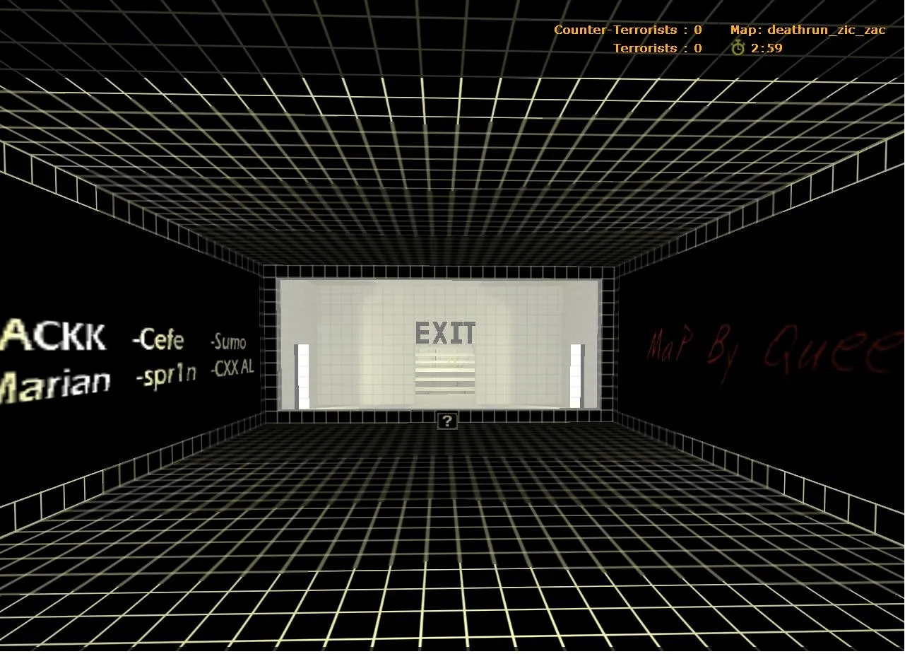 Скачать deathrun_zic_zac — карта deathrun для CS 1.6: ловушки, раунды, точки для CT и T - Скриншот