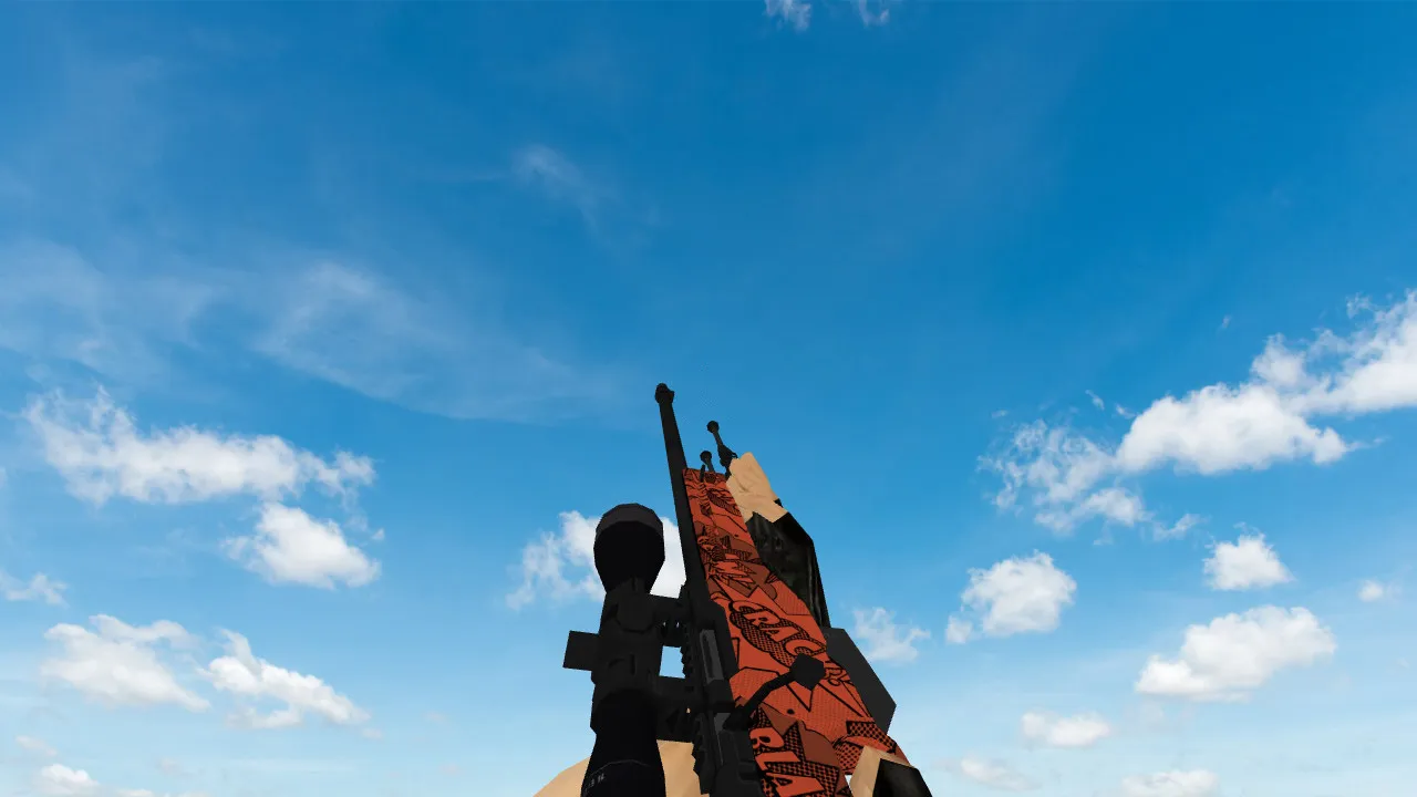 Скачать Модель «AWP «БАХ» с наклейками» для CS 1.6 - Скриншот
