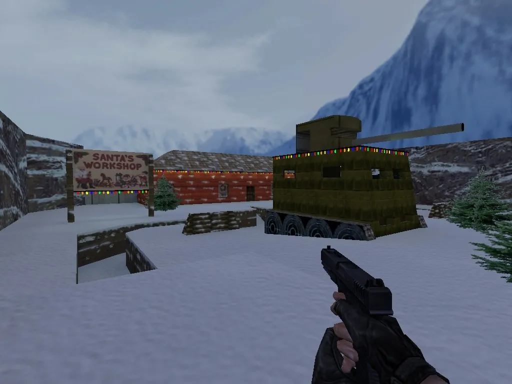 Скачать Карта xmas_crazytank для CS 1.6 - тактический геймплей и баланс - Скриншот