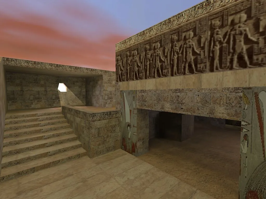 de_egypt для CS 1.6: тактика за CT и T, точки, .nav для ботов, оптимизация wpoly/epoly — скриншот 9