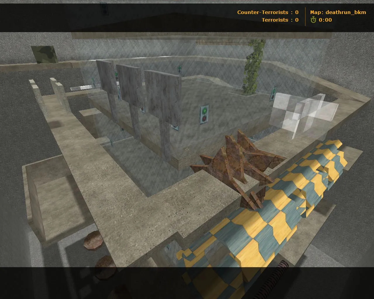 Скачать deathrun_bkm для CS 1.6 — тактика за спецов, точки, .nav и оптимизация карты - Скриншот
