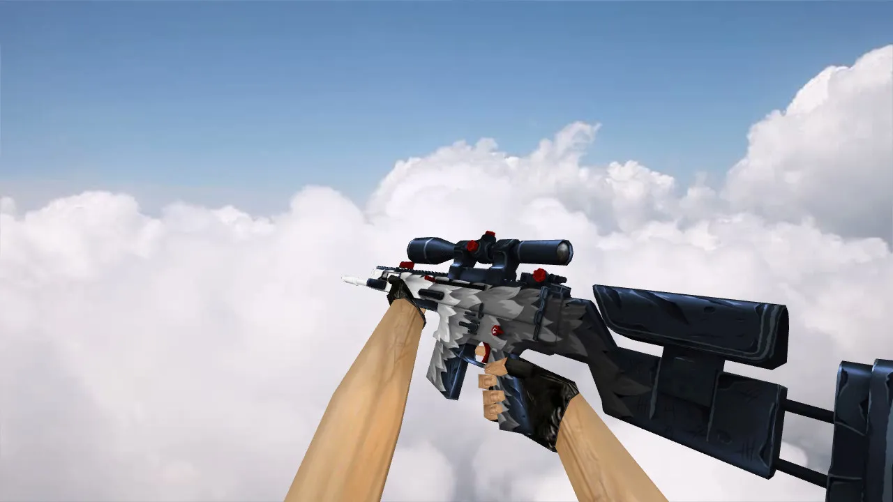 Скачать Модель SCAR-20 White Fang для CS 1.6 - Отличное оружие - Скриншот