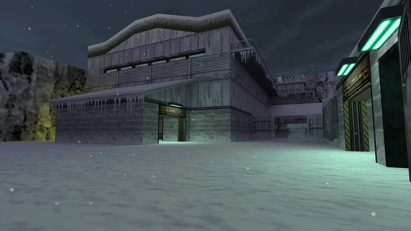 Карта de_nuke_winter16 для CS 1.6 - Зимние сражения — скриншот 1