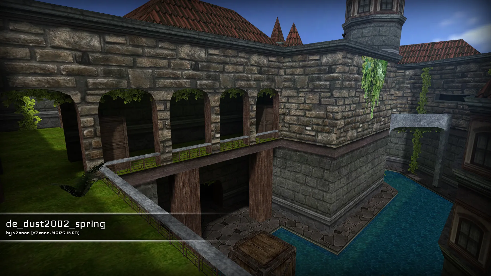 Карта de_dust2002_spring_b1 для CS 1.6: быстрый обзор, точки, тактика, .nav, оптимизация — скриншот 10