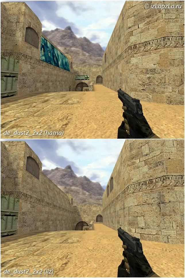 de_dust2_2x2_ilz — DE карта для CS 1.6: баланс сторон, точки, спавны и нав для ботов — скриншот 10