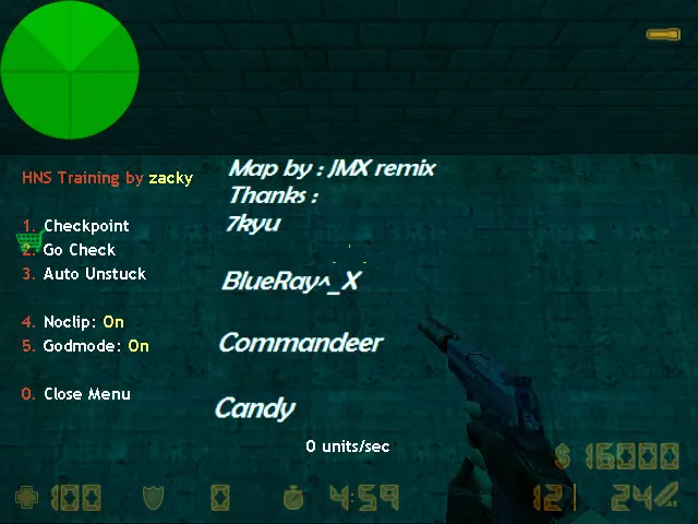 deathrun_blue_x — карта deathrun для CS 1.6: точки, раунды, .nav и оптимизация — скриншот 10
