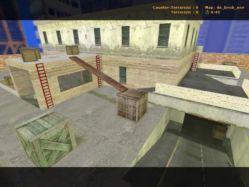 Скачать de_brick_env для CS 1.6: тактика, точки, .nav для ботов, оптимизация wpoly/epoly - Скриншот