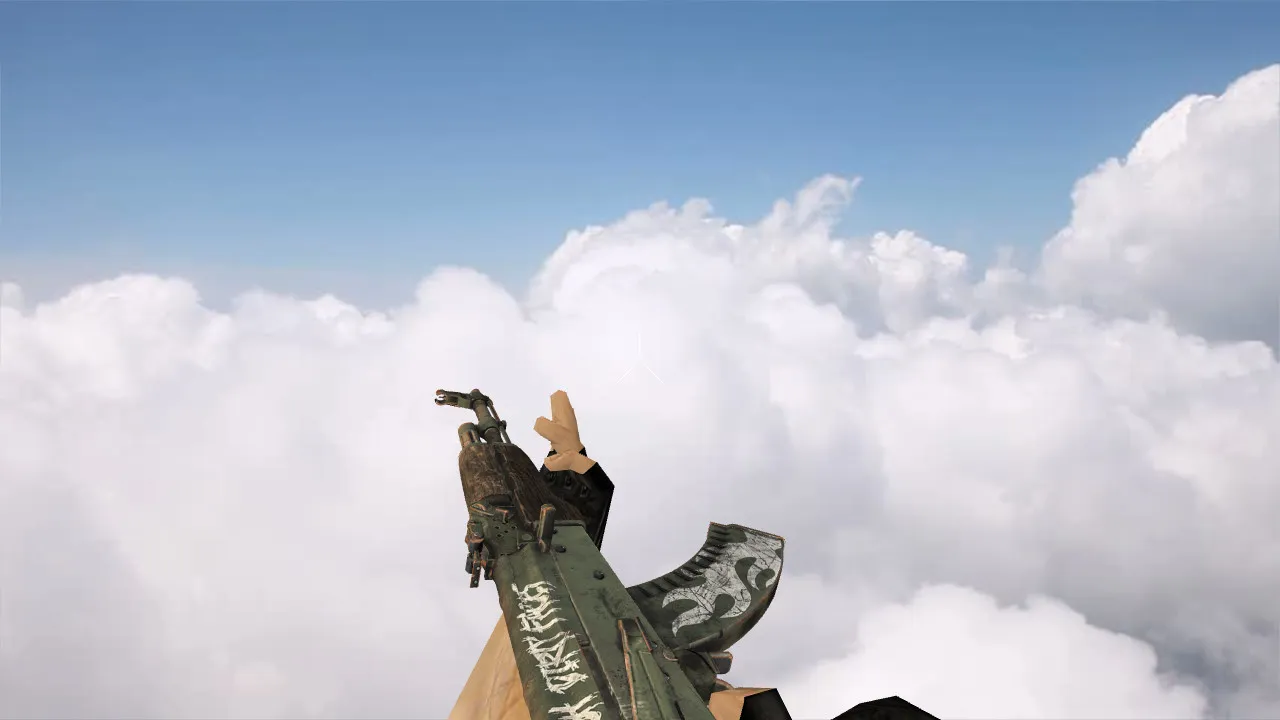 Модель «AK-47 Fallen Warrior» для CS 1.6: Погрузитесь в мир — скриншот 3