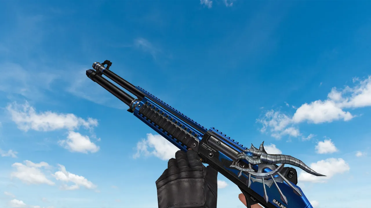 Скачать Модель XM1014 «Balrog XI Blue» для CS 1.6 - Оружие для победы - Скриншот