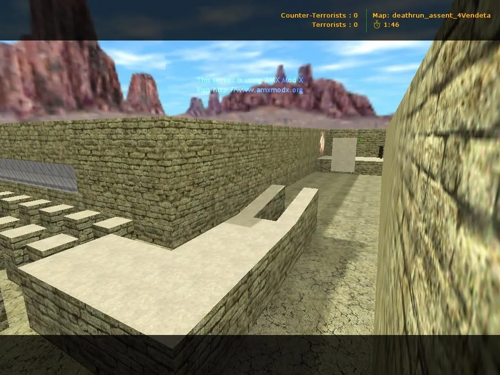 Карта deathrun_assent_4vendeta для CS 1.6: баланс сторон, точки, .nav и оптимизация — скриншот 7