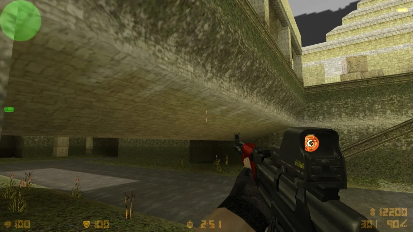 de_aztec2014 карта для CS 1.6: тактики, точки, nav для ботов, оптимизация wpoly/epoly — скриншот 10