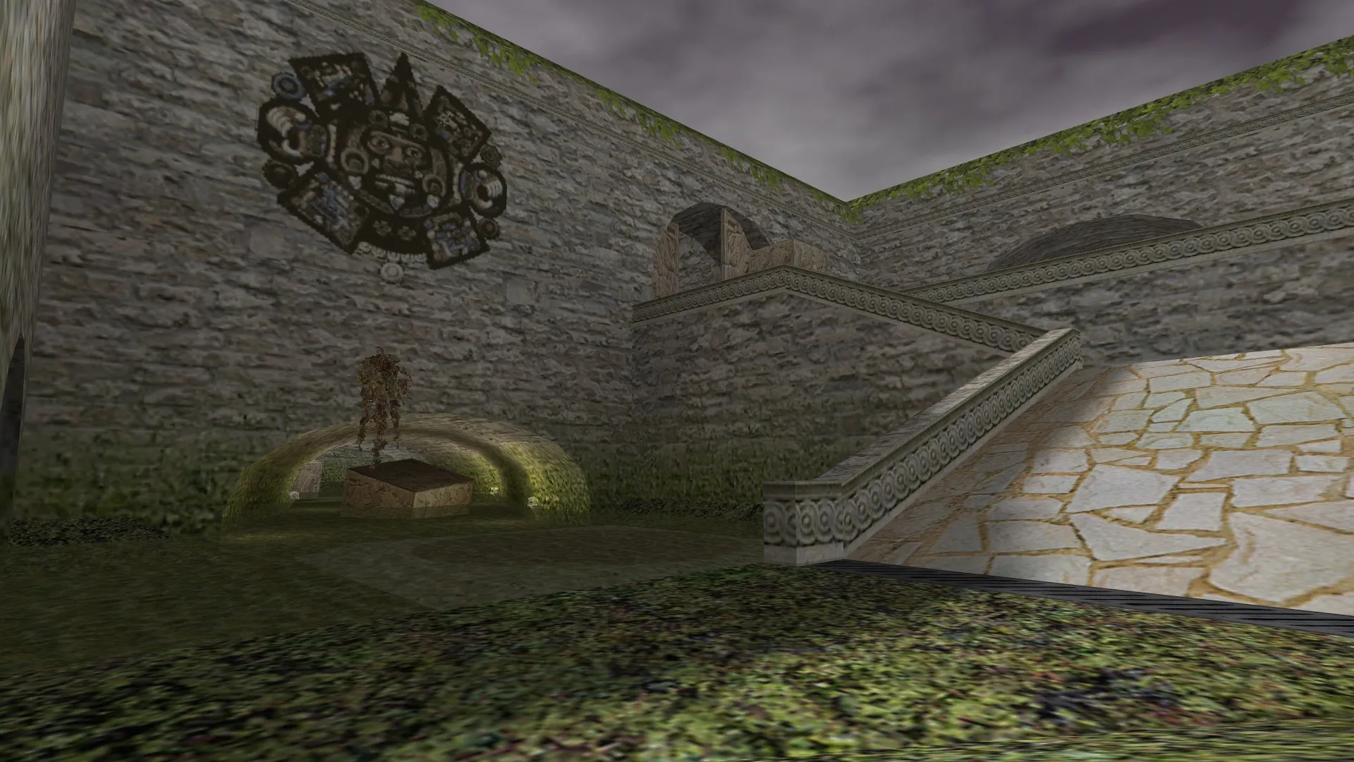 de_aztec3 для CS 1.6: тактика за CT и T, точки, .nav для ботов и оптимизация карты — скриншот 12