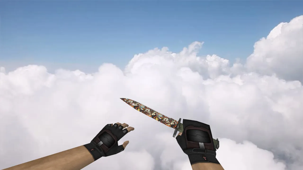 Скачать Модель ножа Bayonet «Лапки» v_ для CS 1.6: p_ w_ файлы, звук, анимация осмотра, текстуры и настройка - Скриншот