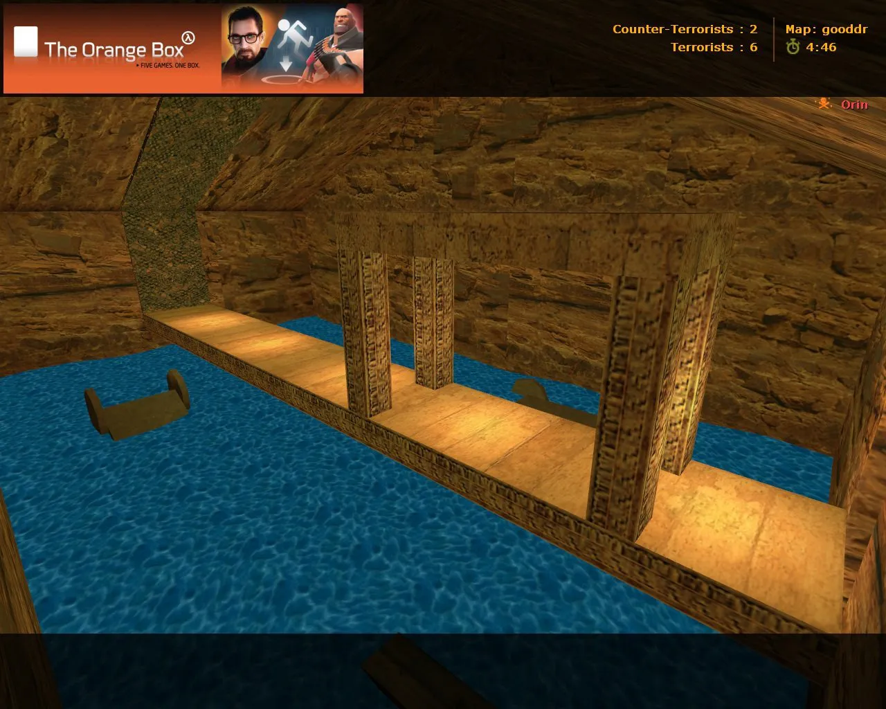 deathrun_dustdivi2_final для CS 1.6: баланс сторон, точки, .nav и оптимизация карты — скриншот 6
