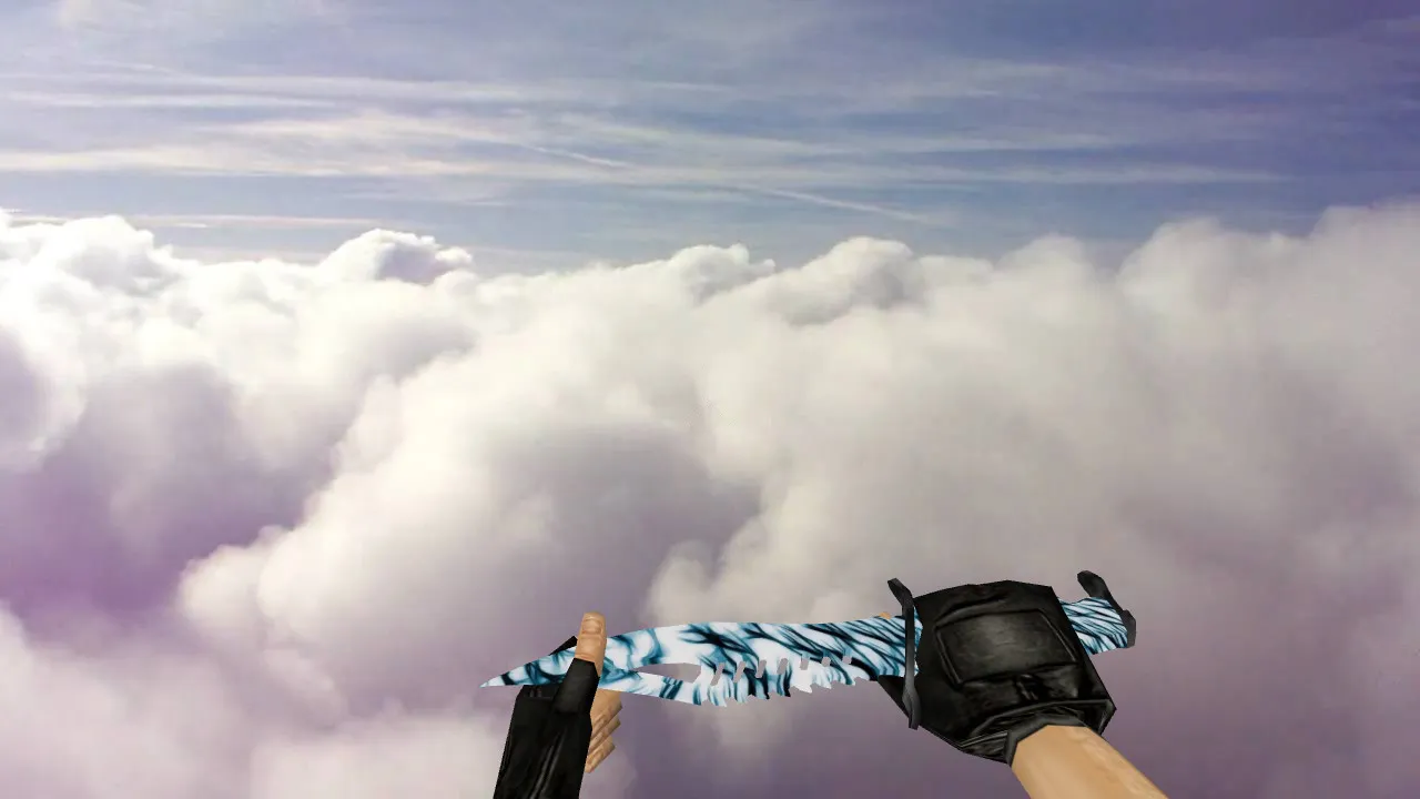 Скачать Модель ножа «Nautilus Vortex» v_ knife для CS 1.6: звуки, анимация осмотра, качество текстур - Скриншот