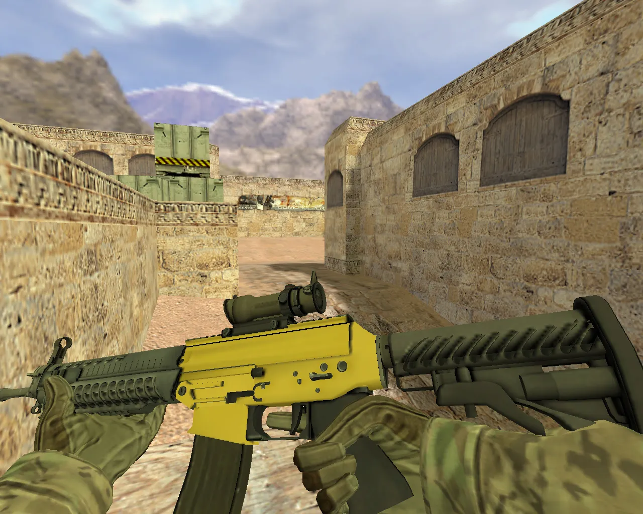 Скачать Модель «SG-553 Бульдозер» для CS 1.6 - Уникальное оружие - Скриншот