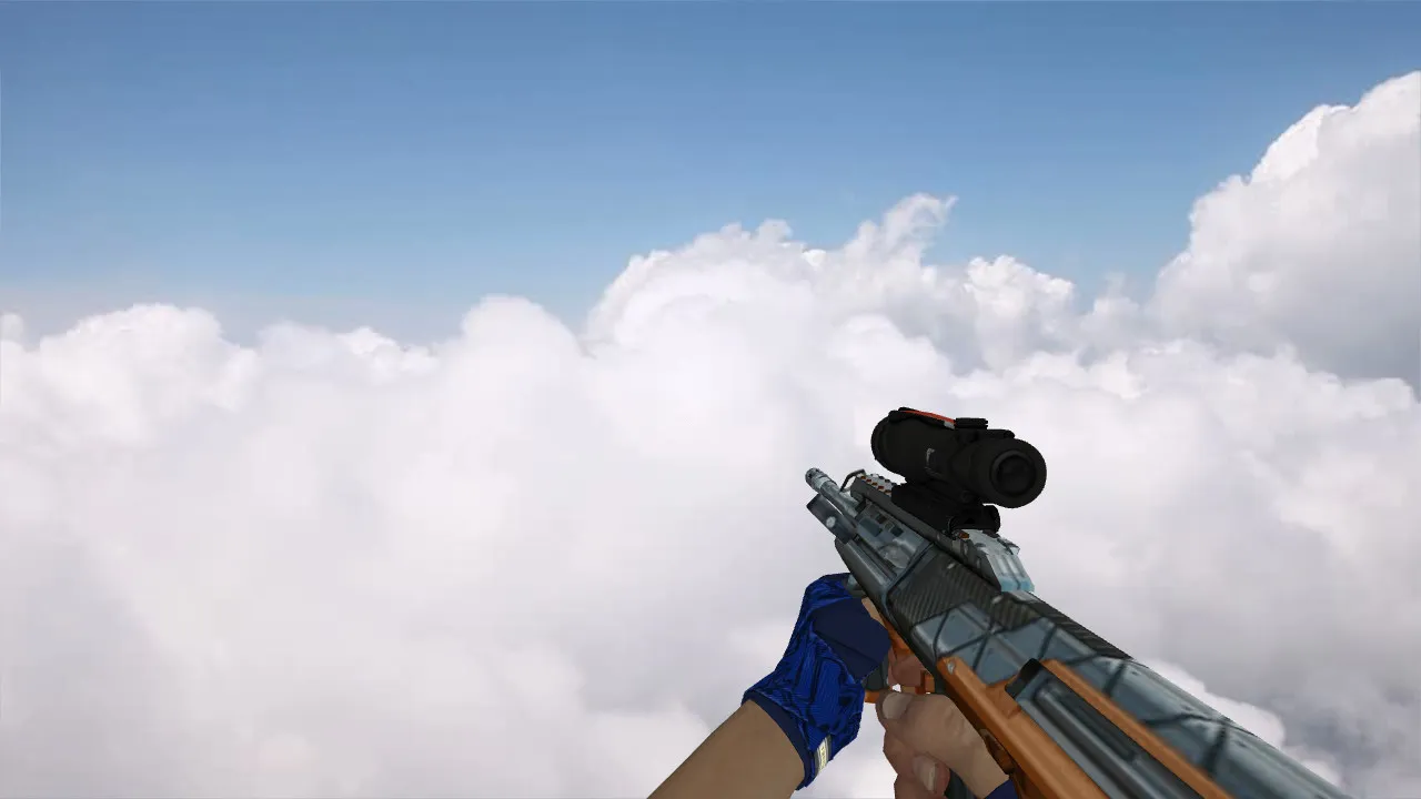 Скачать Пак моделей оружия «Hand Wraps Cobalt Skulls Pack» для CS 1.6: v_ p_ w_ модели, звуки, анимация осмотра и текстуры - Скриншот