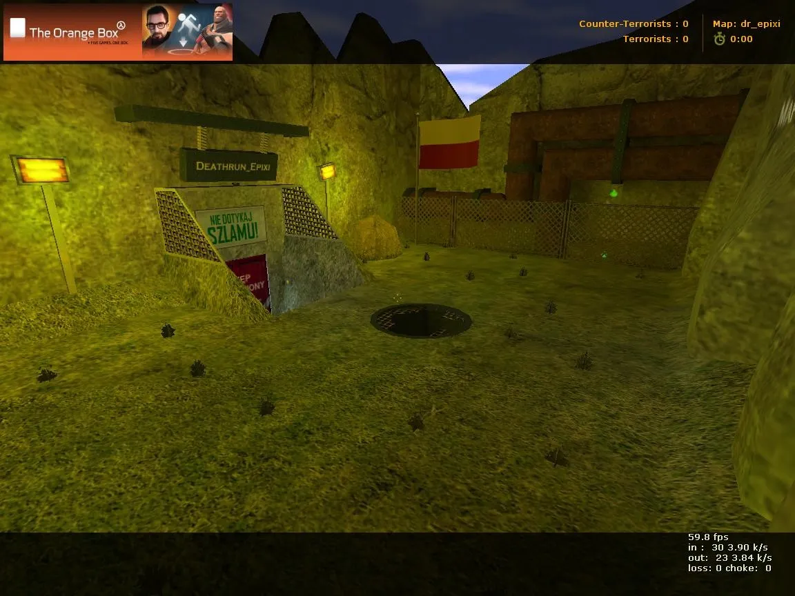 Скачать deathrun_epixi для CS 1.6: карта deathrun, точки, ловушки, .nav, оптимизация и запуск без вирусов - Скриншот